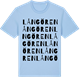 Blue Soul t-shirt med Långören ordlek t-shirt