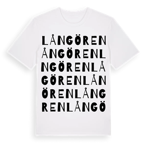 Långören ordlek t-shirt – ekologisk bomull t-shirt från Pinshirt