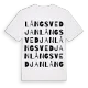 Långsvedjan ordlek t-shirt