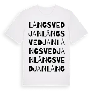 Långsvedjan ordlek t-shirt – ekologisk bomull t-shirt från Pinshirt