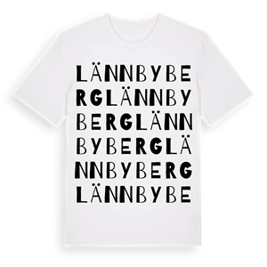 Lännbyberg ordlek t-shirt – ekologisk bomull t-shirt från Pinshirt