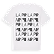White t-shirt med Lapp ordlek t-shirt