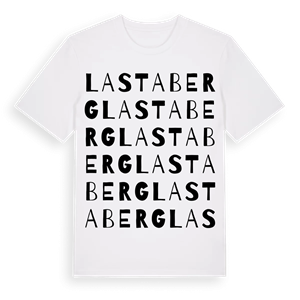 Lastaberg ordlek t-shirt – ekologisk bomull t-shirt från Pinshirt