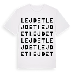 Lejdet ordlek t-shirt – ekologisk bomull t-shirt från Pinshirt