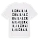 White t-shirt med Lerkila ordlek t-shirt