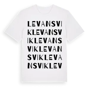 Levansvik ordlek t-shirt – ekologisk bomull t-shirt från Pinshirt