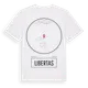 White t-shirt med Libertas t-shirt
