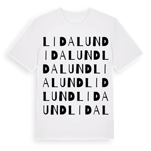 Lidalund ordlek t-shirt – ekologisk bomull t-shirt från Pinshirt