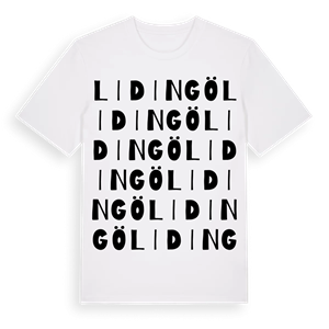 Lidingö ordlek t-shirt – ekologisk bomull t-shirt från Pinshirt