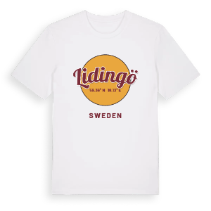 Lidingö cirkel t-shirt – ekologisk bomull t-shirt från Pinshirt