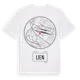 White t-shirt med Lien t-shirt
