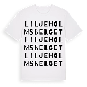 Liljeholmsberget ordlek t-shirt – ekologisk bomull t-shirt från Pinshirt