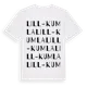 White t-shirt med Lill-Kumla ordlek t-shirt