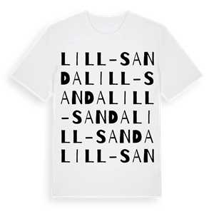 Lill-Sanda ordlek t-shirt – ekologisk bomull t-shirt från Pinshirt
