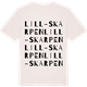 Vintage White t-shirt med Lill-Skarpen ordlek t-shirt