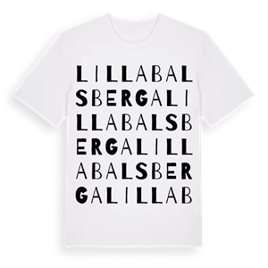 Lilla Balsberga ordlek t-shirt – ekologisk bomull t-shirt från Pinshirt
