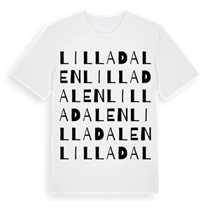 Lilla Dalen ordlek t-shirt – ekologisk bomull t-shirt från Pinshirt
