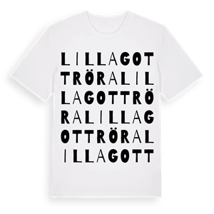 Lilla Gottröra ordlek t-shirt – ekologisk bomull t-shirt från Pinshirt