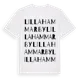 White t-shirt med Lilla Hammarby ordlek t-shirt