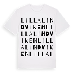 Lilla Lindviken ordlek t-shirt – ekologisk bomull t-shirt från Pinshirt