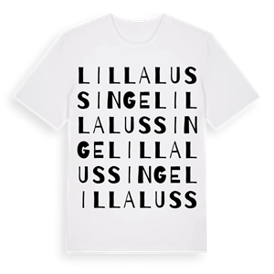 Lilla Lussinge ordlek t-shirt – ekologisk bomull t-shirt från Pinshirt