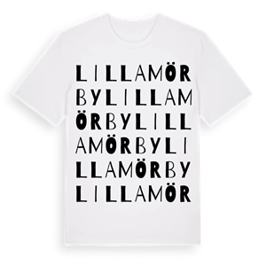 Lilla Mörby ordlek t-shirt – ekologisk bomull t-shirt från Pinshirt