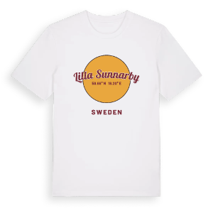 Lilla Sunnarby cirkel t-shirt – ekologisk bomull t-shirt från Pinshirt