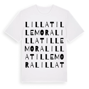 Lilla Tillemora ordlek t-shirt – ekologisk bomull t-shirt från Pinshirt