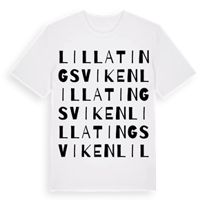 Lilla Tingsviken ordlek t-shirt – ekologisk bomull t-shirt från Pinshirt