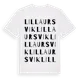 White t-shirt med Lilla Ursvik ordlek t-shirt