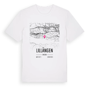 Lillängen karta t-shirt – ekologisk bomull t-shirt från Pinshirt