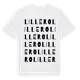 White t-shirt med Lillero ordlek t-shirt