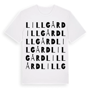 Lillgård ordlek t-shirt – ekologisk bomull t-shirt från Pinshirt