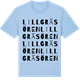 Blue Soul t-shirt med Lillgräsören ordlek t-shirt