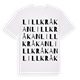 White t-shirt med Lillkråkan ordlek t-shirt