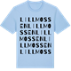 Blue Soul t-shirt med Lillmossen ordlek t-shirt