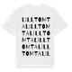White t-shirt med Lilltomta ordlek t-shirt