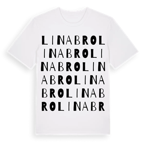 Linabro ordlek t-shirt – ekologisk bomull t-shirt från Pinshirt