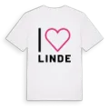 Jag älskar Linde t-shirt stort tryck