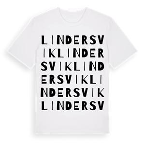 Lindersvik ordlek t-shirt – ekologisk bomull t-shirt från Pinshirt