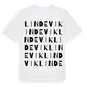 Lindevik ordlek t-shirt – ekologisk bomull t-shirt från Pinshirt