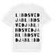 Lindsvedjan ordlek t-shirt