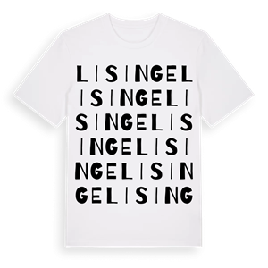 Lisinge ordlek t-shirt – ekologisk bomull t-shirt från Pinshirt