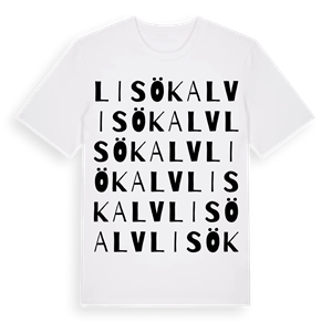 Lisökalv ordlek t-shirt – ekologisk bomull t-shirt från Pinshirt