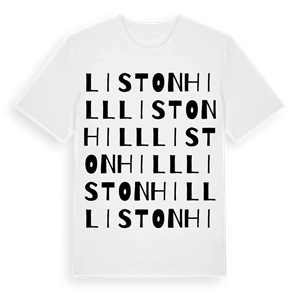 Listonhill ordlek t-shirt – ekologisk bomull t-shirt från Pinshirt
