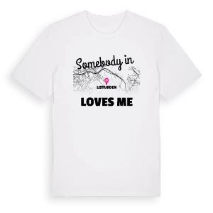 Någon i Listudden älskar mig t-shirt – ekologisk bomull t-shirt från Pinshirt