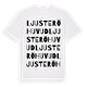 Ljusterö huvud ordlek t-shirt