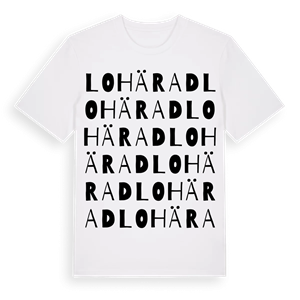 Lohärad ordlek t-shirt – ekologisk bomull t-shirt från Pinshirt