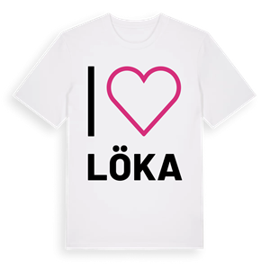 Jag älskar Löka t-shirt stort tryck – ekologisk bomull t-shirt från Pinshirt