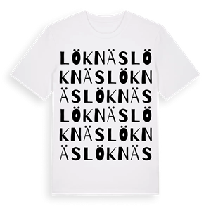 Löknäs ordlek t-shirt – ekologisk bomull t-shirt från Pinshirt